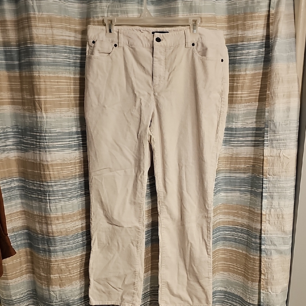 Talbots Womens Petite Plus Heritage Corduroy Classic 5 Pocket Pants